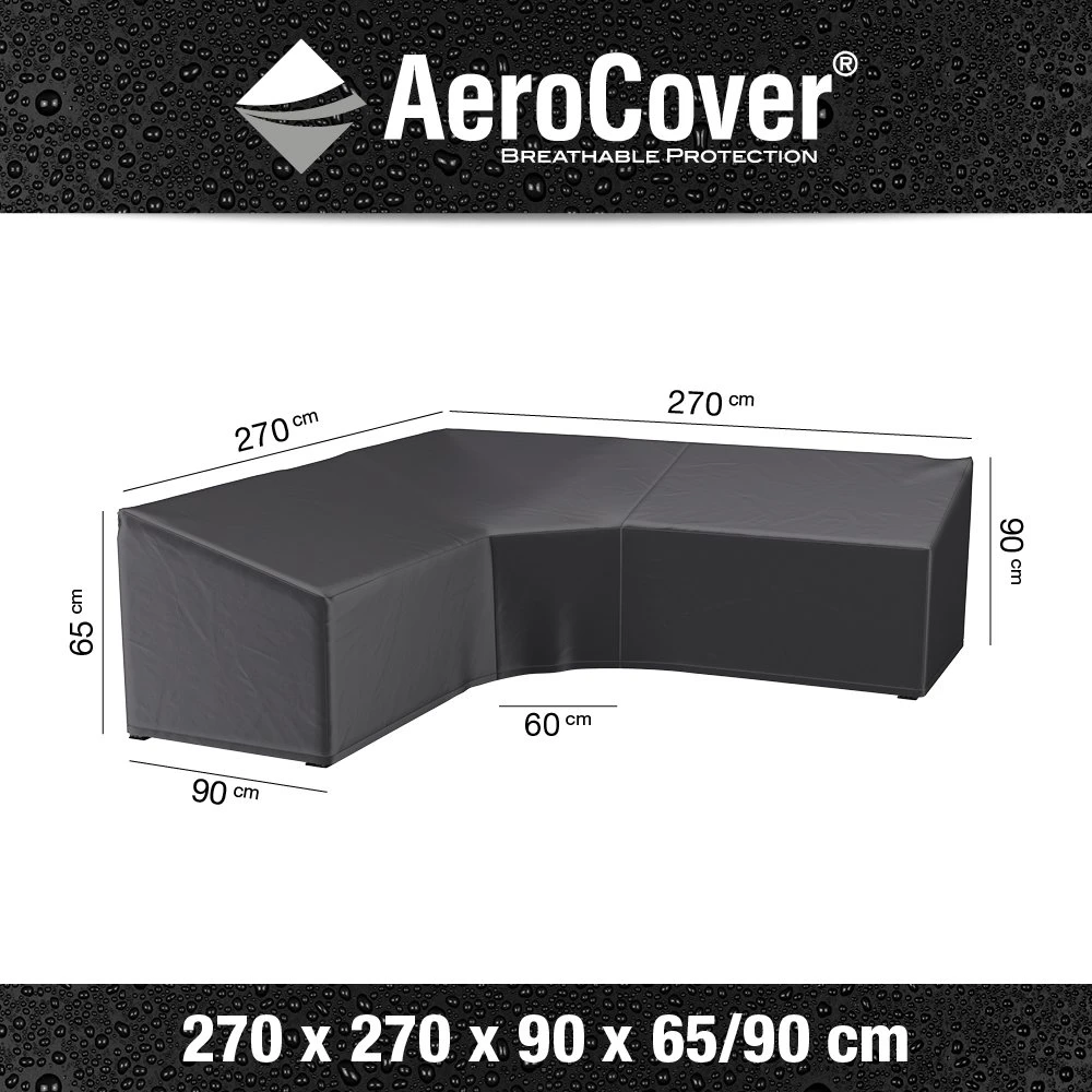 AeroCover Loungesethoes Hoekset Trapeze 270 X 270 X 65/90 Cm 6 AeroCover Loungesethoes Hoekset Trapeze 270 X 270 X 65/90 Cm - Afbeelding 4