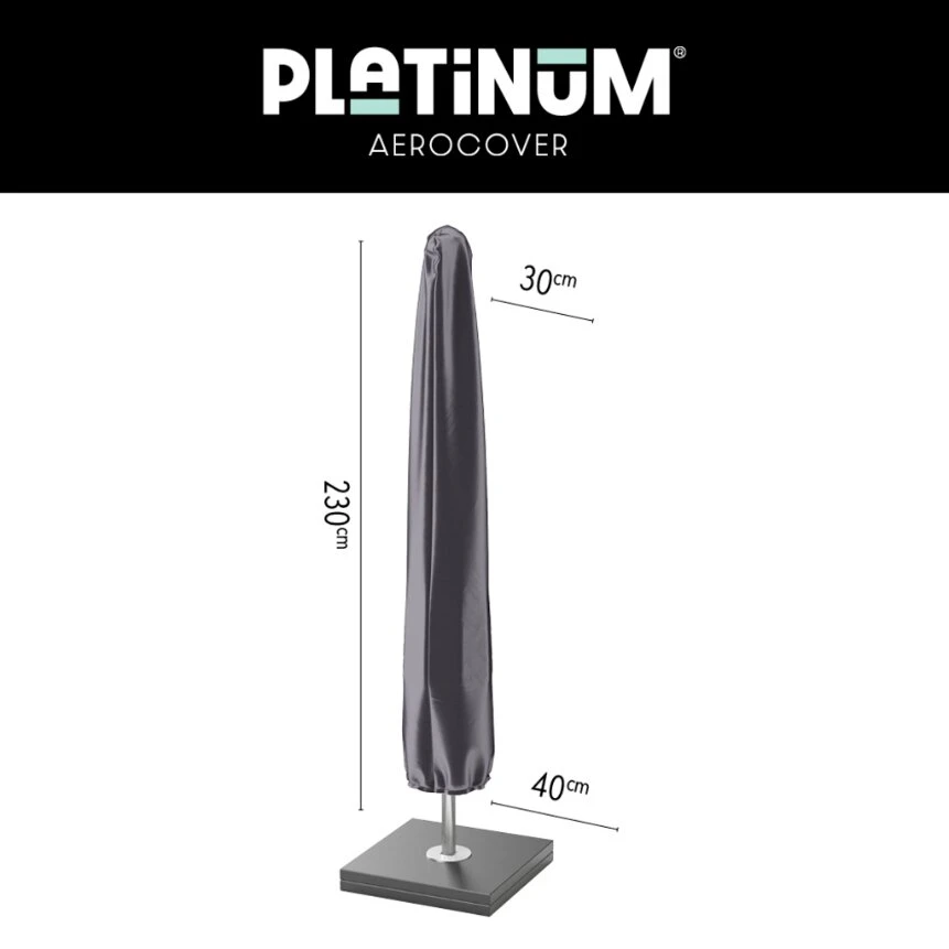 Platinum AeroCover Staande Parasolhoes B30/40 X H230 3 Platinum AeroCover Staande Parasolhoes B30/40 X H230