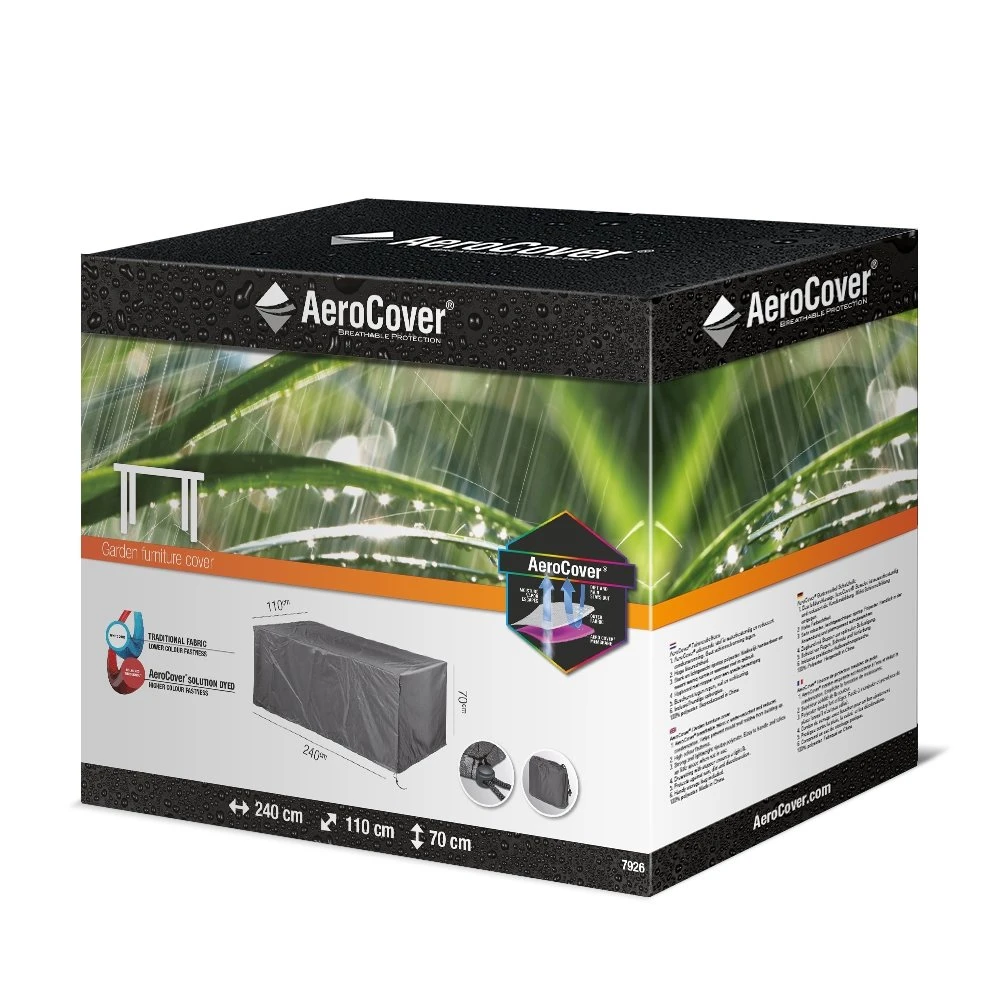 AeroCover Tuintafelhoes 240 X 110 X 70 Cm 4 AeroCover Tuintafelhoes 240 X 110 X 70 Cm - Afbeelding 2
