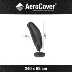 AeroCover Zweefparasolhoes H 240 X 68 Cm -Buitentuin aerocover zweefparasolhoes antraciet h240x68cm 1000x1000 621e0d6ac5621 l