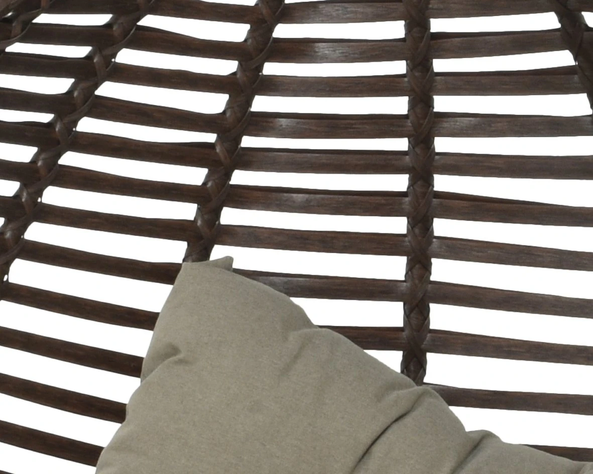 Amadora Hang-ei Wicker Bruin - 121 X 105 X 196 Cm 4 Amadora Hang-ei Wicker Bruin - 121 X 105 X 196 Cm - Afbeelding 2