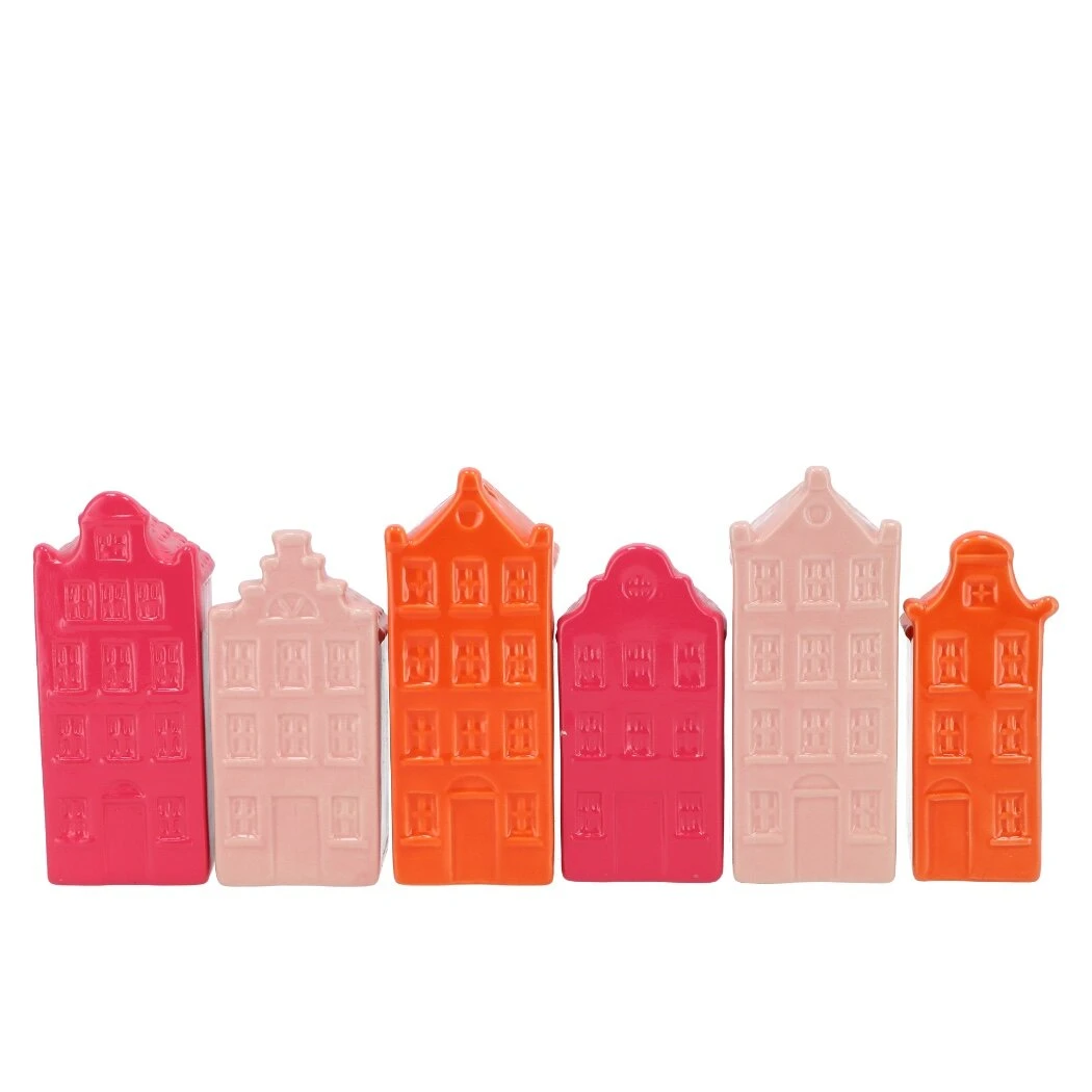 Bloemenvaas A'dam Houses Canal Fuchsia - DH 25 3 Bloemenvaas A'dam Houses Canal Fuchsia - DH 25