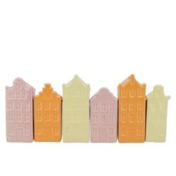 Bloemenvaas A'dam Houses Canal Pastel - L 9 X B 7 X H 25