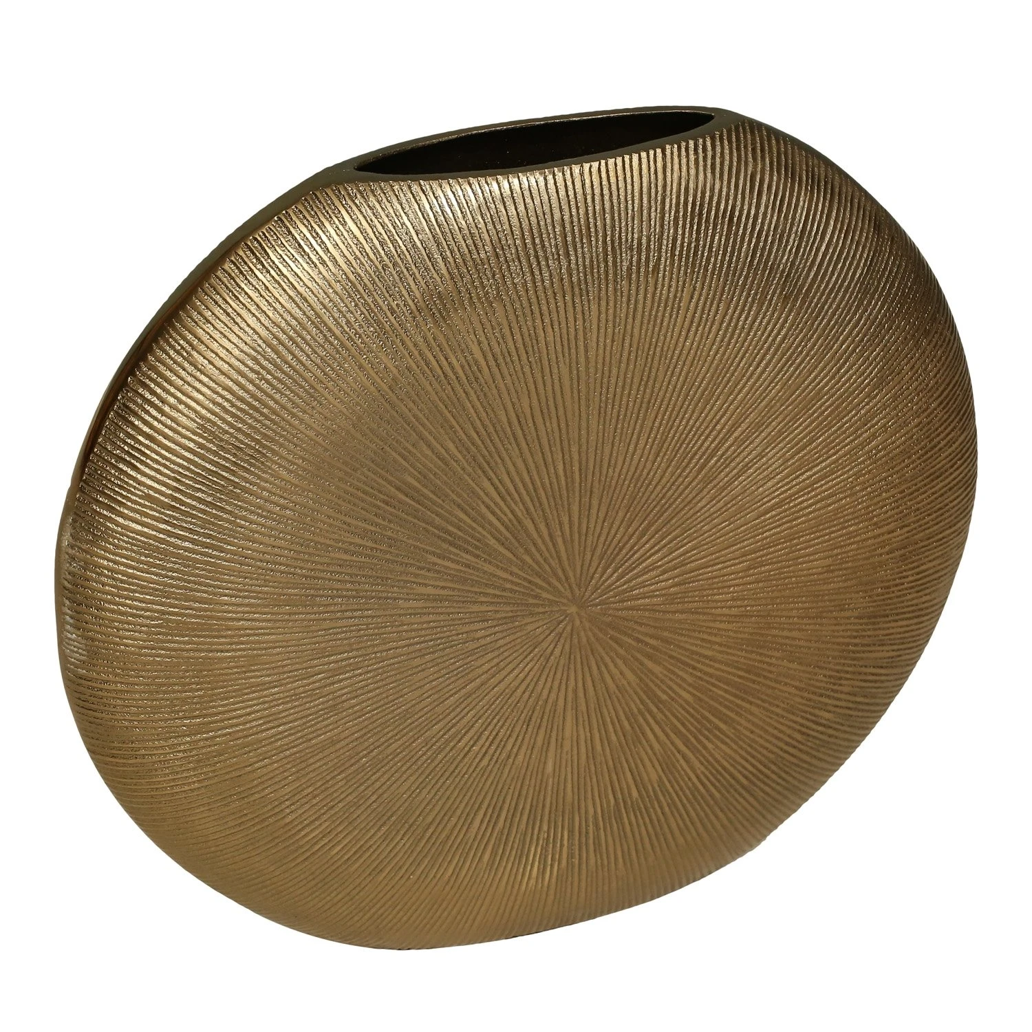 Bloemenvaas Brass Antique - 33 X 9 X 37 Cm 4 Bloemenvaas Brass Antique - 33 X 9 X 37 Cm - Afbeelding 2