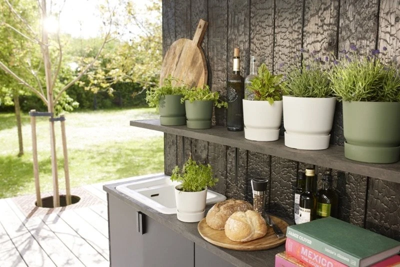 Elho Bloempot Greenville Rond 14cm Wit 6 Elho Bloempot Greenville Rond 14cm Wit - Afbeelding 4