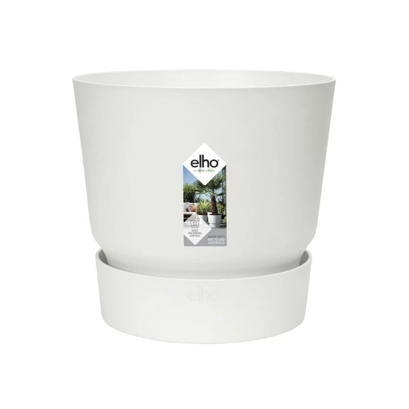 Elho Bloempot Greenville Rond 14cm Wit 3 Elho Bloempot Greenville Rond 14cm Wit