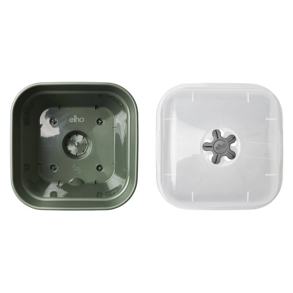 Elho Green Basics Kweekpot Vierk. Allin1 25 Cm Groen 6 Elho Green Basics Kweekpot Vierk. Allin1 25 Cm Groen - Afbeelding 4