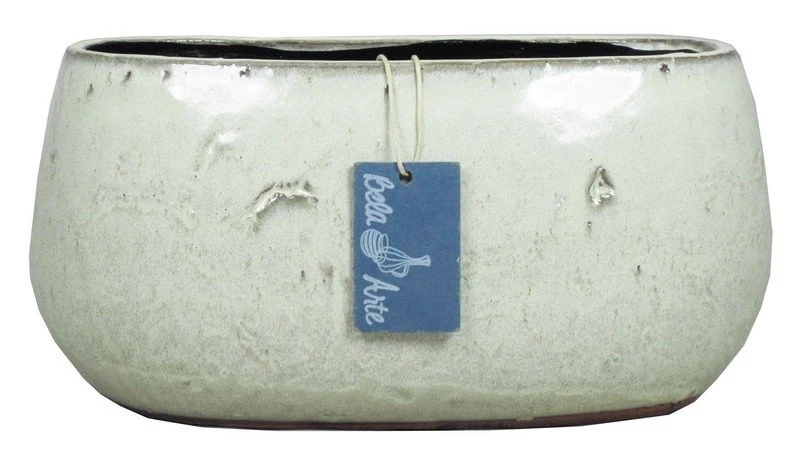 Floran Ovaal Jemen 27.5x16x13cm Wit 3 Floran Ovaal Jemen 27.5x16x13cm Wit