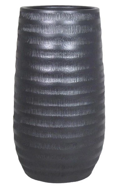Floran Vaas Lena D22 H40cm Zwart Mat 3 Floran Vaas Lena D22 H40cm Zwart Mat