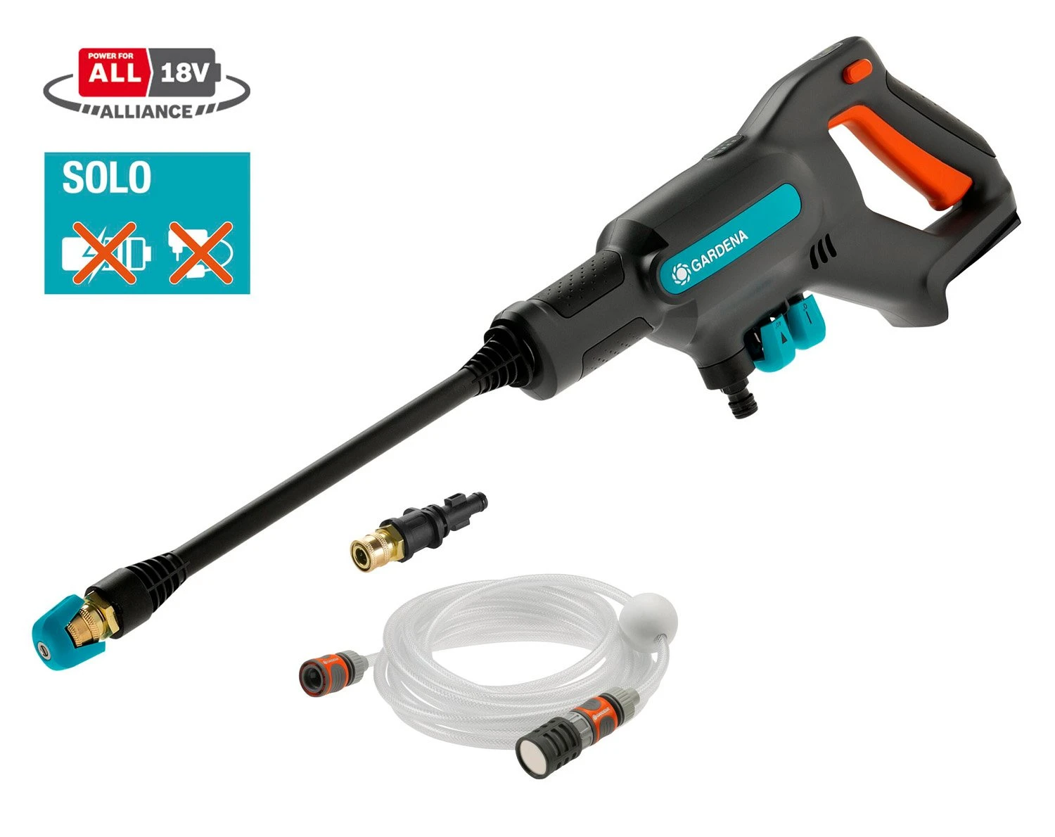 GARDENA Accu Hogedrukreiniger AquaClean 18V Solo 4 GARDENA Accu Hogedrukreiniger AquaClean 18V Solo - Afbeelding 2