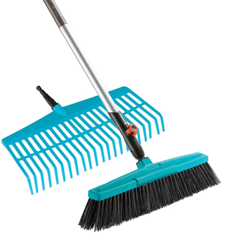 GARDENA CS Gazonhark + Bezem + Steel 3 GARDENA CS Gazonhark + Bezem + Steel