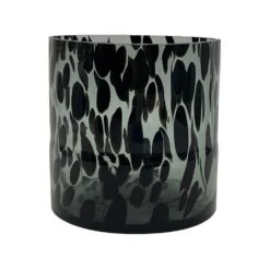 Glaasje Black Cheetah - Ø 12 X H 12 Cm