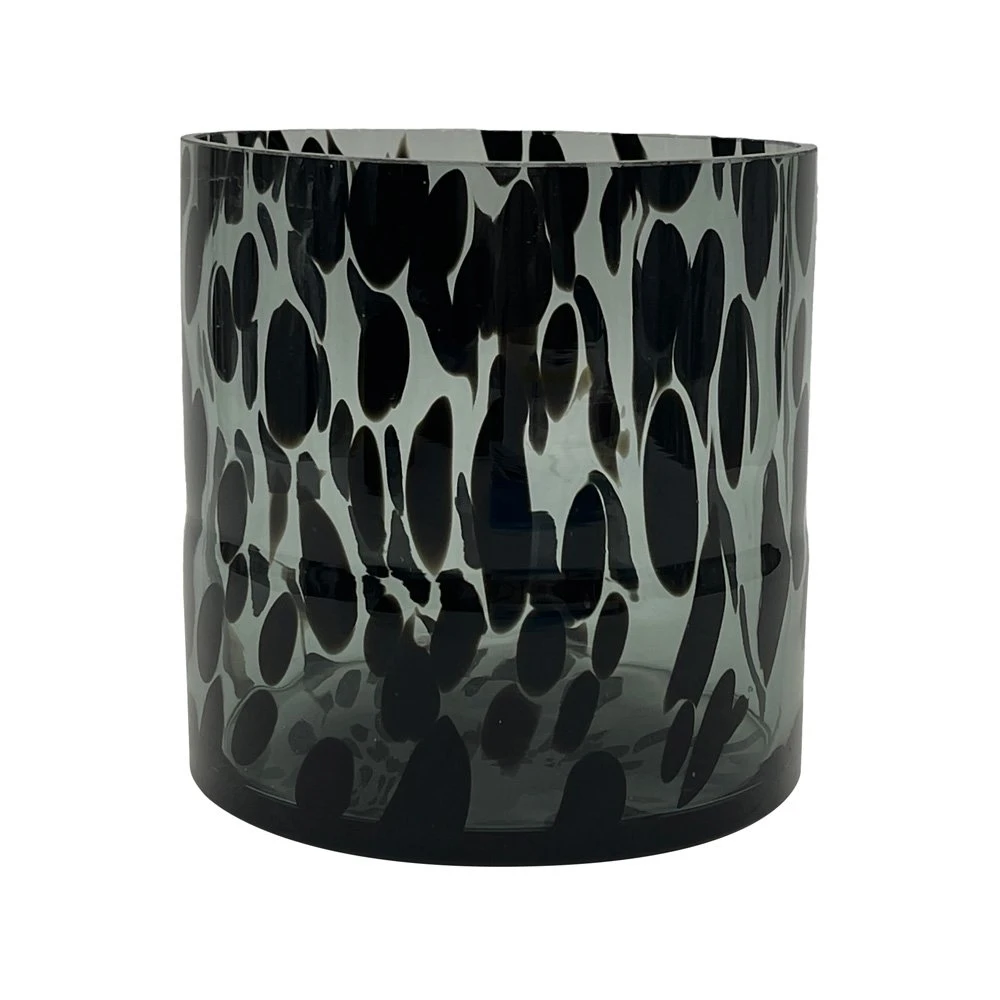 Glaasje Black Cheetah - Ø 12 X H 12 Cm 3 Glaasje Black Cheetah - Ø 12 X H 12 Cm