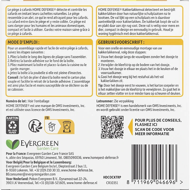 HOME DEFENSE® Kakkerlakkenvallen 2 Stuks 4 HOME DEFENSE® Kakkerlakkenvallen 2 Stuks - Afbeelding 2