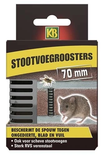 KB Stootvoegrooster RVS 70mm - 10 Stuks 3 KB Stootvoegrooster RVS 70mm - 10 Stuks