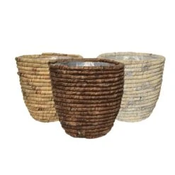 Mand Waterhyacint 3 Kl. Ass - Ø 28 X H 28 Cm