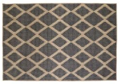 Outdoor Vloerkleed 160x230cm Diamond Natural/black