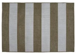 Outdoor Vloerkleed 160x230cm Stripes Natural/white