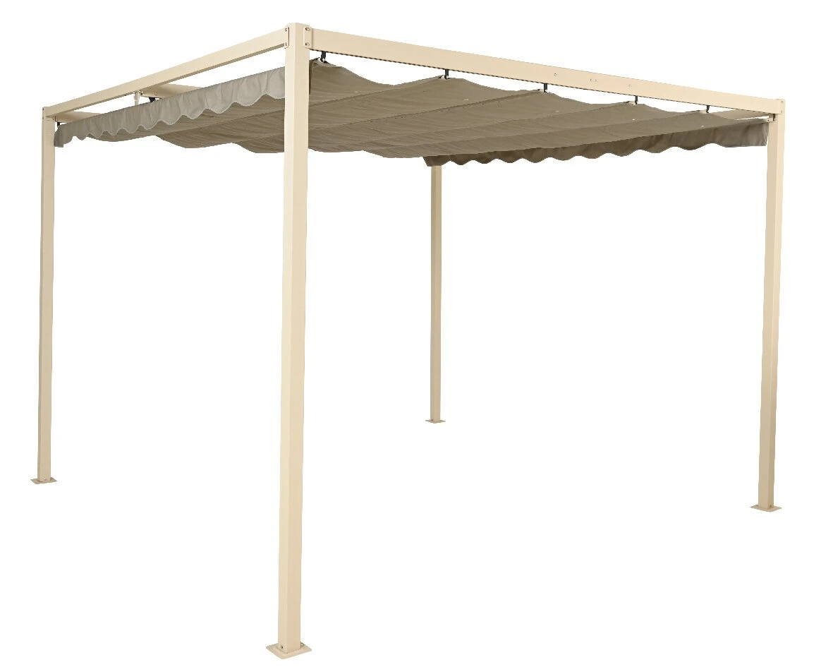 Outdoor Living Pergola Crème/geel 3 Outdoor Living Pergola Crème/geel