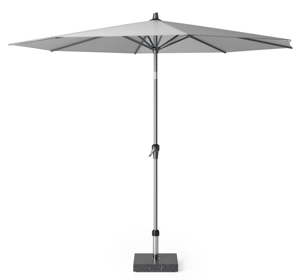 Platinum Middenstokparasol Riva Ø 300 Cm Lichtgrijs 3 Platinum Middenstokparasol Riva Ø 300 Cm Lichtgrijs
