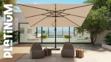 Platinum Zweefparasol Challenger T¹ Premium 400x300 Cm Faded Black 6 Platinum Zweefparasol Challenger T¹ Premium 400x300 Cm Faded Black - Afbeelding 4
