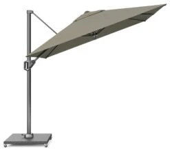 Platinum Zweefparasol Voyager T¹ 250 X 250 Cm Taupe -Buitentuin platinum zweefparasol voyager t 250 x 250 cm taupe 1000x883 6218e7240b632 l