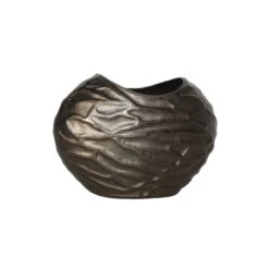 Pot "boatshape" Brass Antique - B 26,5 Cm