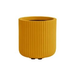 Pot Strips Cilinder Fibre Clay D 37 X H 37 Cm Oker