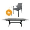 Royal Seasons ALORA Uitschuifbare Dining Set Met 6 Stoelen -Buitentuin royal seasons alora uitschuifbare dining set met 6 stoelen 1500x1500 63ea2dc5aed9d l