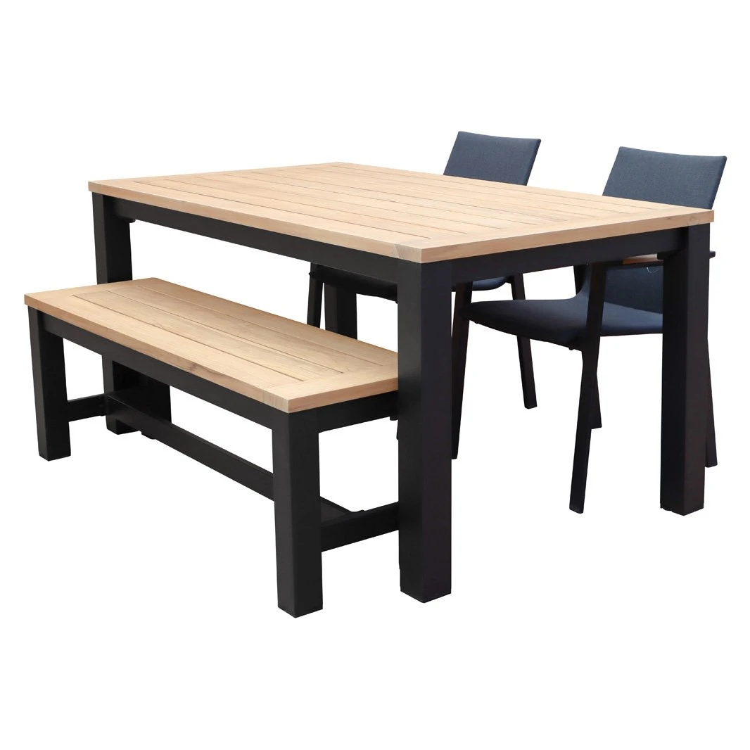 Royal Seasons ATLANTA Stoel-bank Diningset Met 4 Zitplekken 3 Royal Seasons ATLANTA Stoel-bank Diningset Met 4 Zitplekken