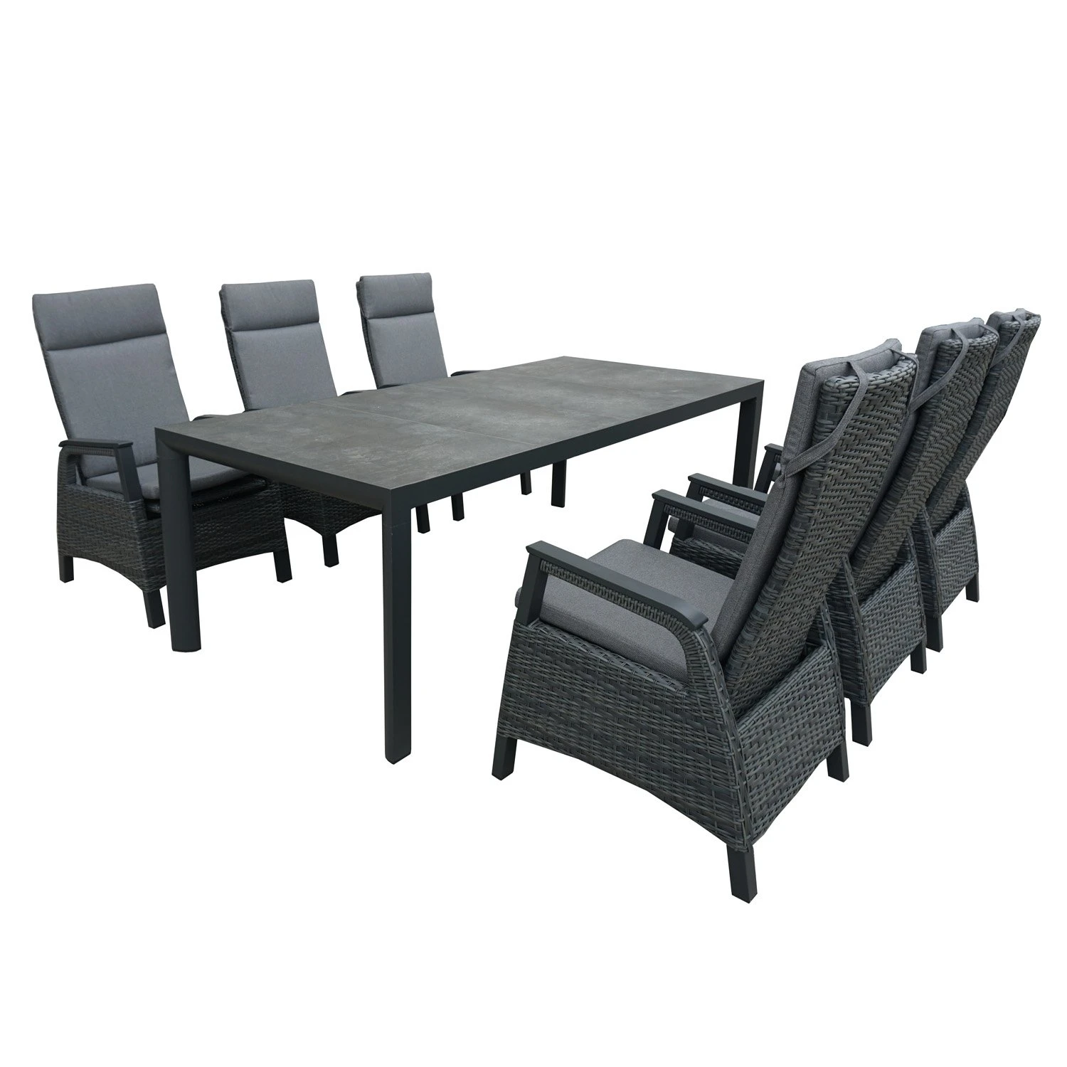 Royal Seasons FABIO DINING Tuinset Met 6 Stoelen 3 Royal Seasons FABIO DINING Tuinset Met 6 Stoelen