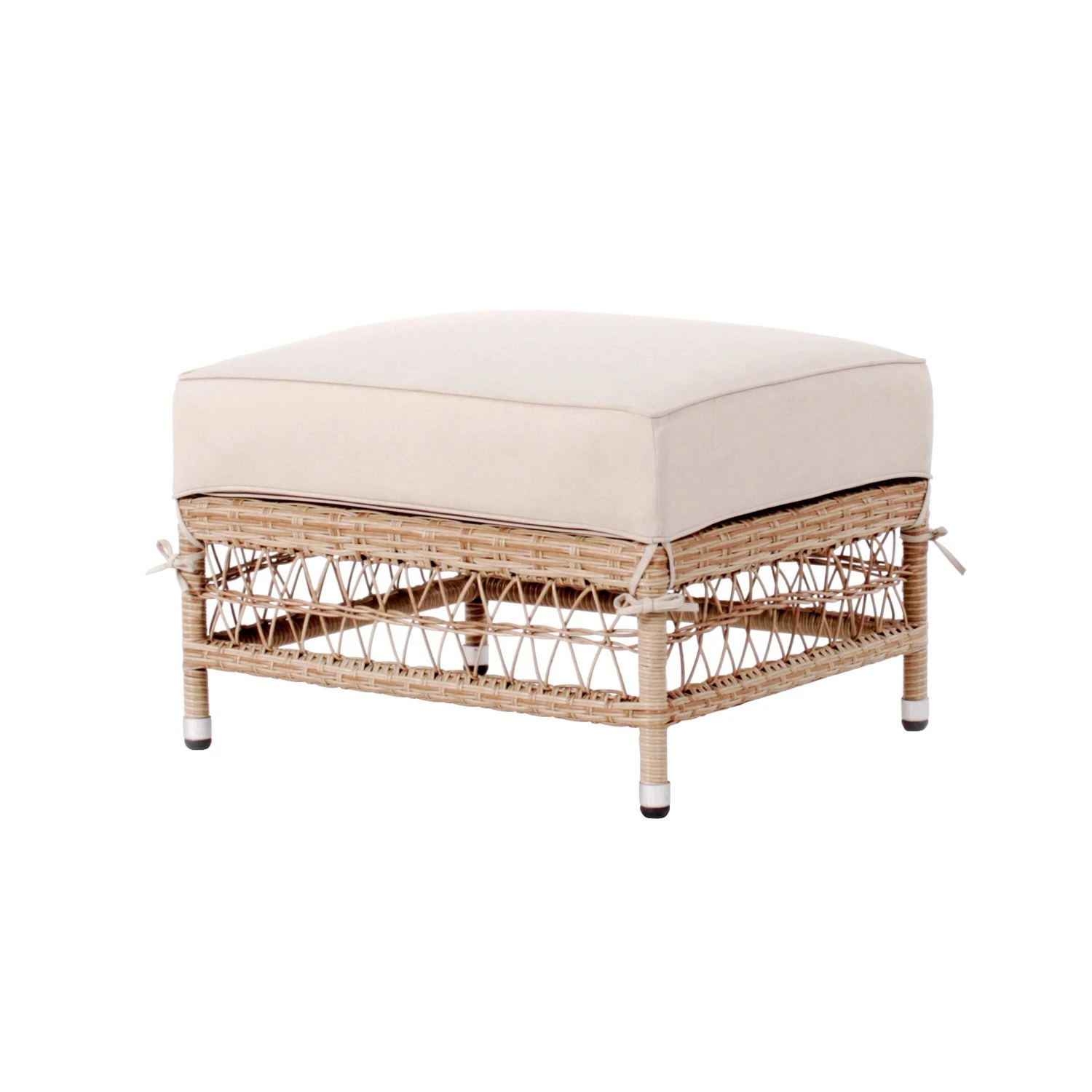 Royal Seasons MAURITIUS Hocker Beige 3 Royal Seasons MAURITIUS Hocker Beige