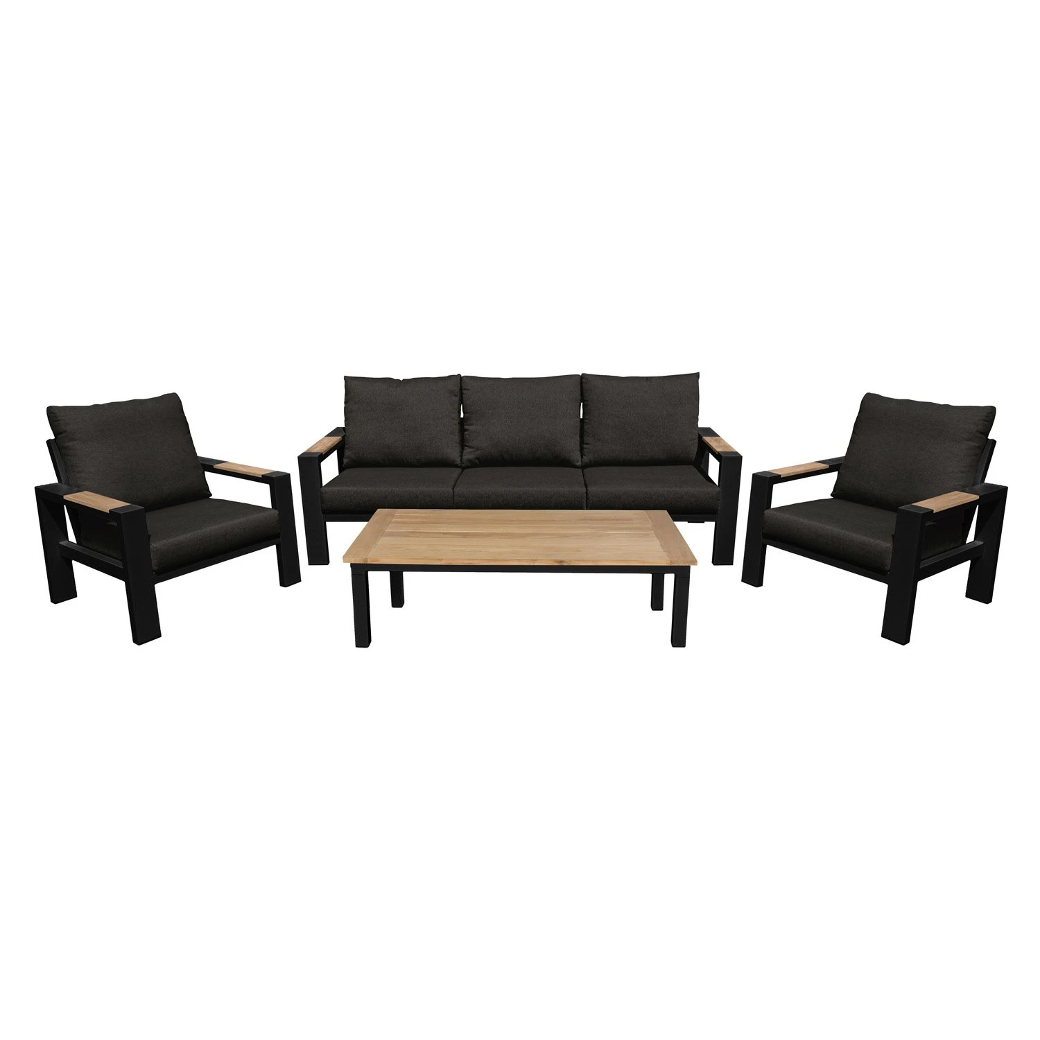 Royal Seasons MEMPHIS Stoel-bank Loungeset Teak 3 Royal Seasons MEMPHIS Stoel-bank Loungeset Teak