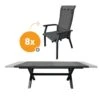 Royal Seasons PORTO Uitschuifbare Dining Set Met 8 Stoelen -Buitentuin royal seasons porto uitschuifbare dining set met 8 stoelen 1500x1500 63ea2e1237ec1 l