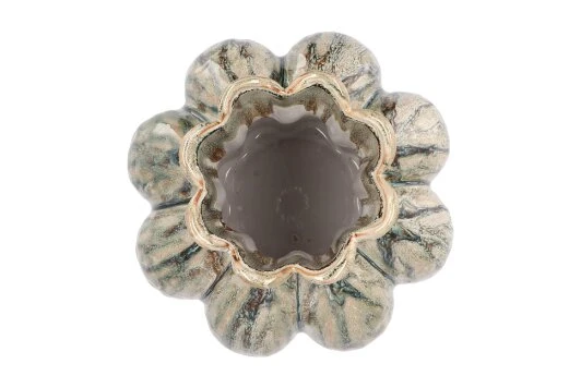 Vaas Garlic Green Active Glaze Low 21 X 25 Cm 4 Vaas Garlic Green Active Glaze Low 21 X 25 Cm - Afbeelding 2