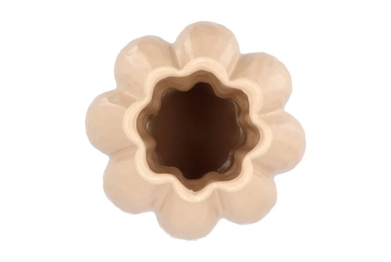 Vaas Garlic Sand Low 21 X 25 Cm 4 Vaas Garlic Sand Low 21 X 25 Cm - Afbeelding 2