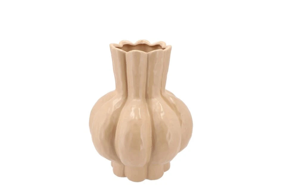 Vaas Garlic Sand Low 21 X 25 Cm 3 Vaas Garlic Sand Low 21 X 25 Cm