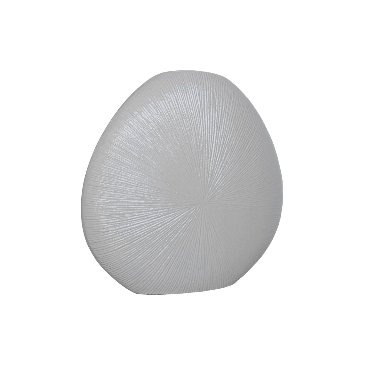 Vaas Plat "eggshape" Matt Beige - B 36,5 X D 13 X H 35,5 Cm 3 Vaas Plat "eggshape" Matt Beige - B 36,5 X D 13 X H 35,5 Cm